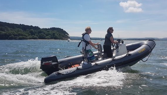 Pic of boat used on our powerboat courses including PB2